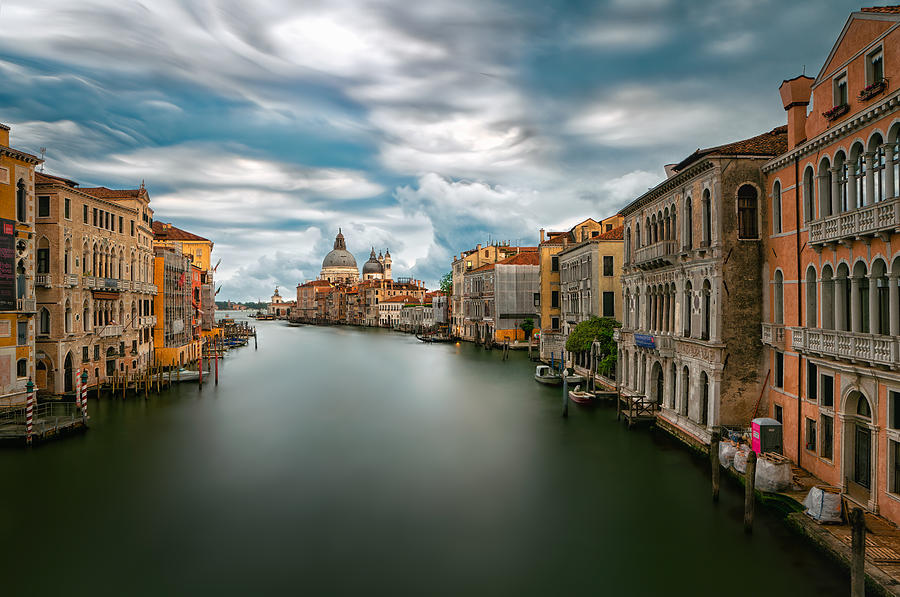 Architecture Photograph - Stormy Weather On The Grand Canal by Tommaso Pessotto