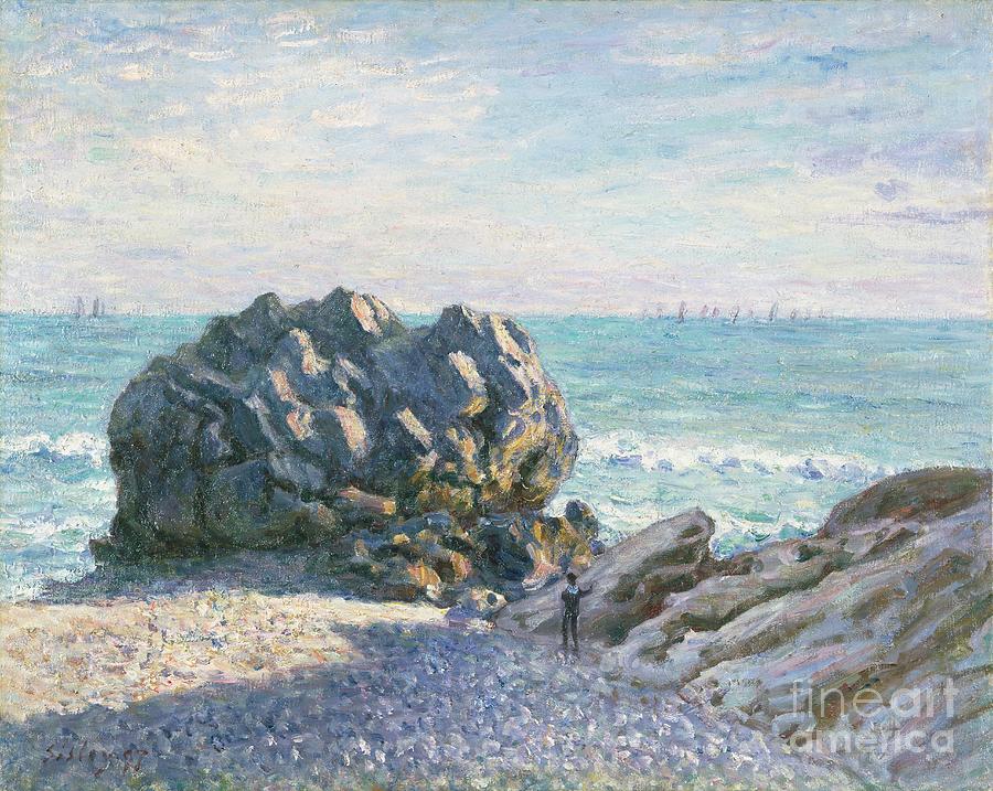 Storrs Rock, Ladys Cove, Evening, 1897 Drawing by Heritage Images