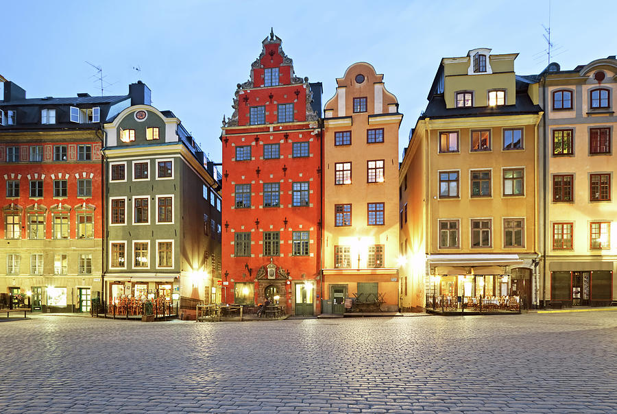 Stortorget Square At Night, Stockholm Photograph by Rusm