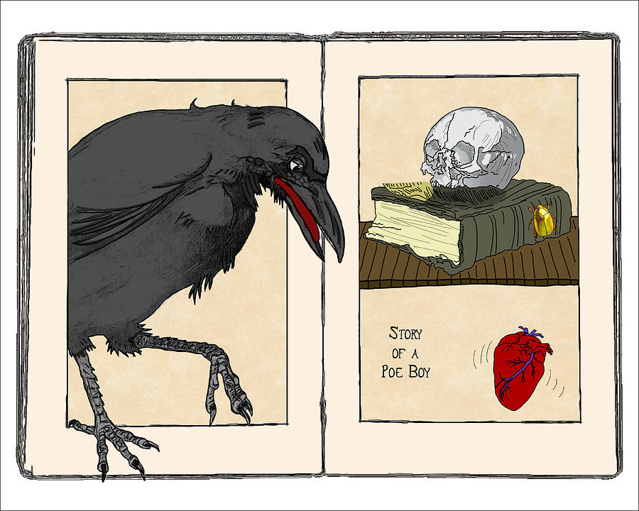 Story of a Poe Boy Digital Art by John Haldane