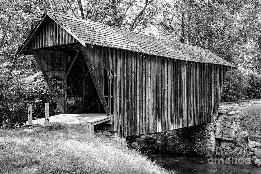 Stovall Mill Covered Bridge and Chickamauga Creek 2 Photograph by Bob Phillips