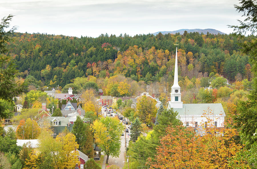 Stowe, Vermont Aerial Photograph by Picturelake