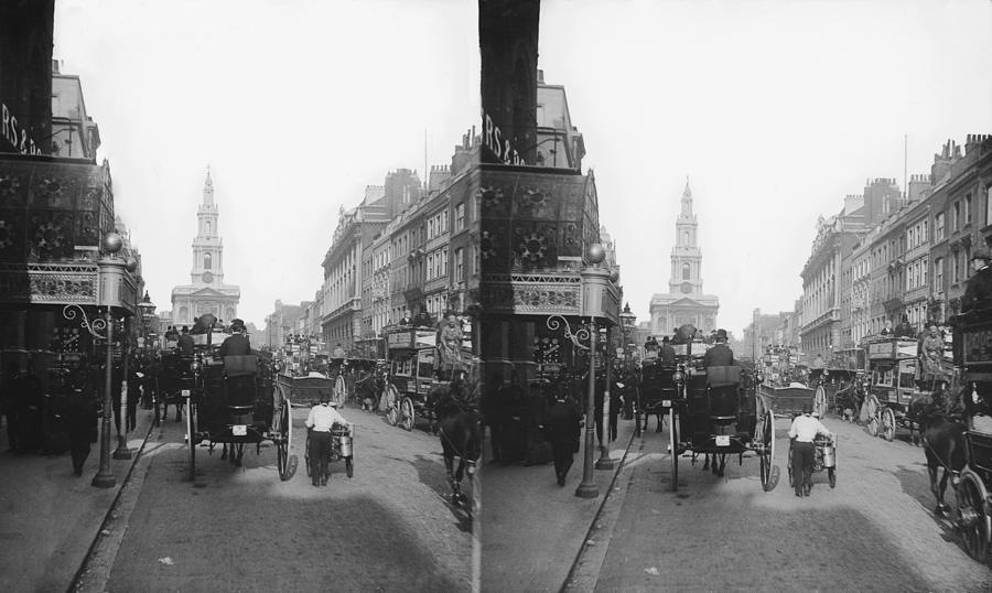 Strand Traffic Photograph by London Stereoscopic Company