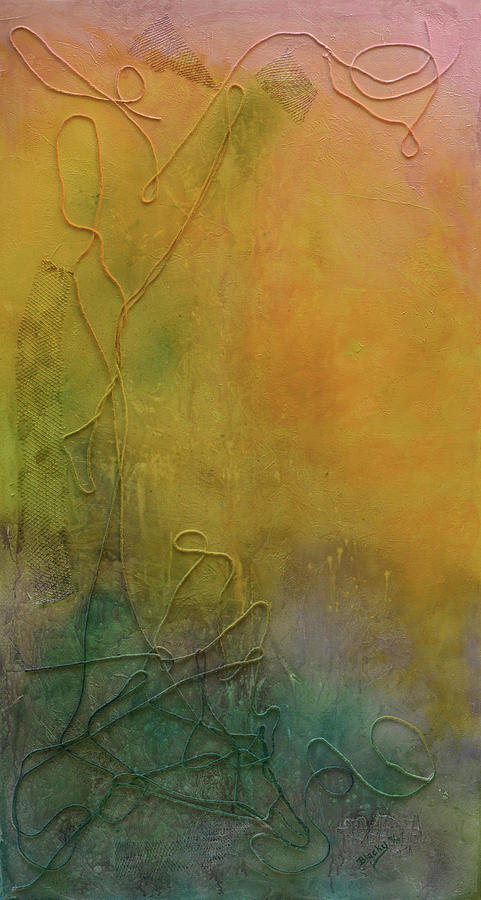 Strands Of Time Float Into The Mist Mixed Media by Donna Blackhall