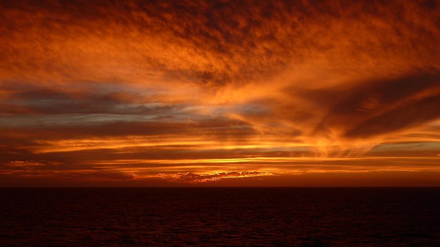 Sunset Photograph - Strange Clouds At Sunset by Ocean View Photography