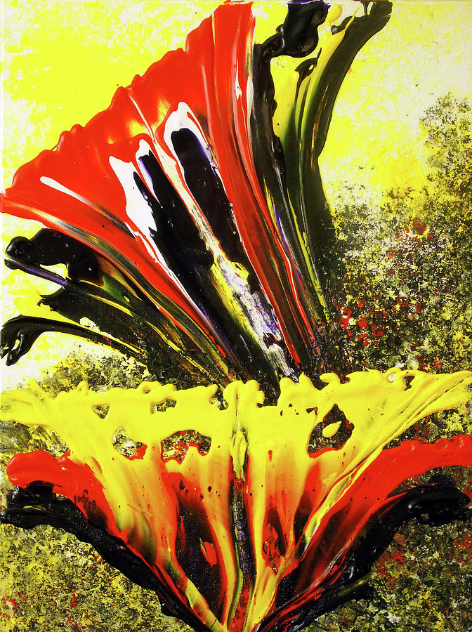 Abstract Painting - Strange Garden by Maria Woithofer
