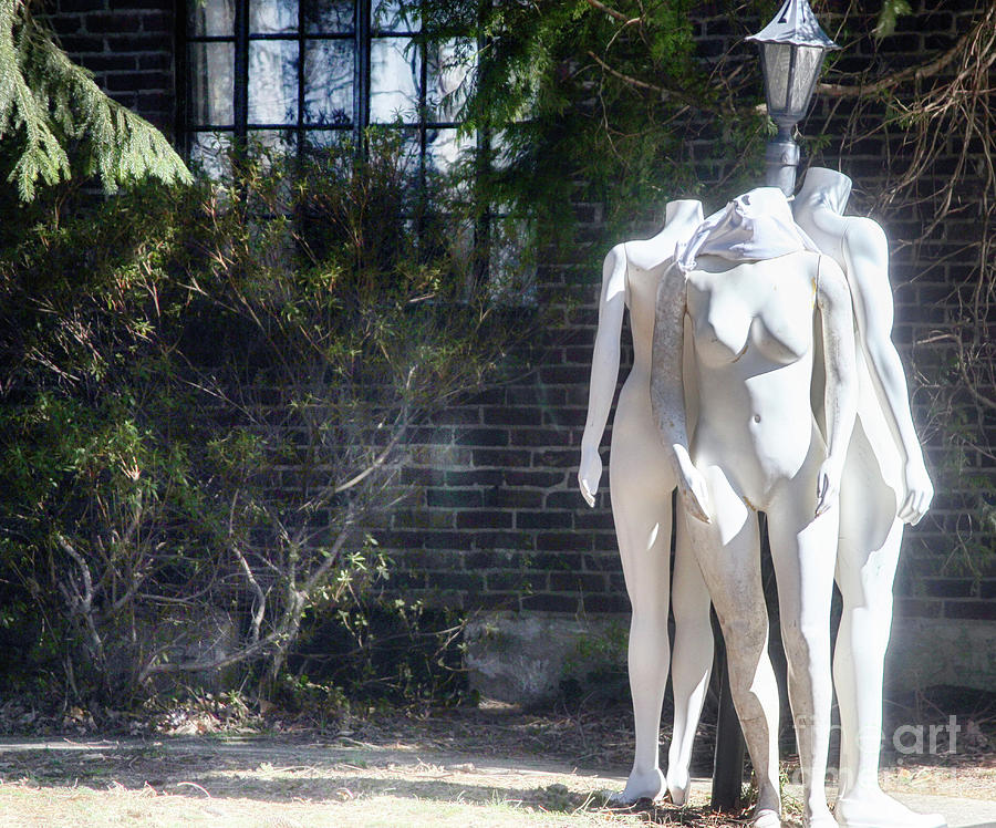 Mannequins Photograph - Strange Neighbors by Steven Digman Mannequins Photograph - Strange Neighbors by Steven Digman