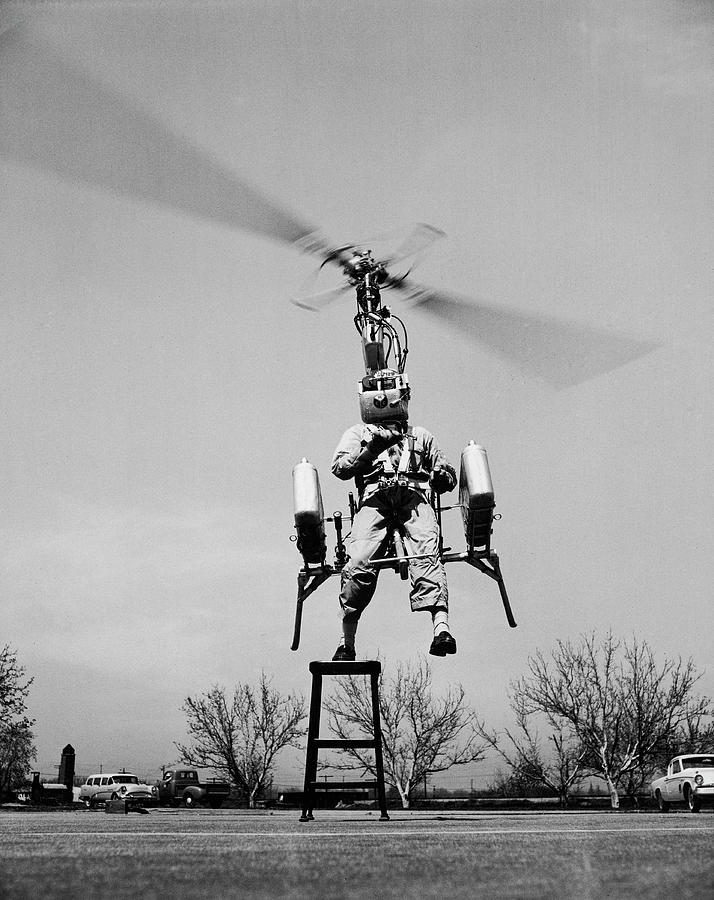 Strap-on Helicopter Photograph by Ralph Crane