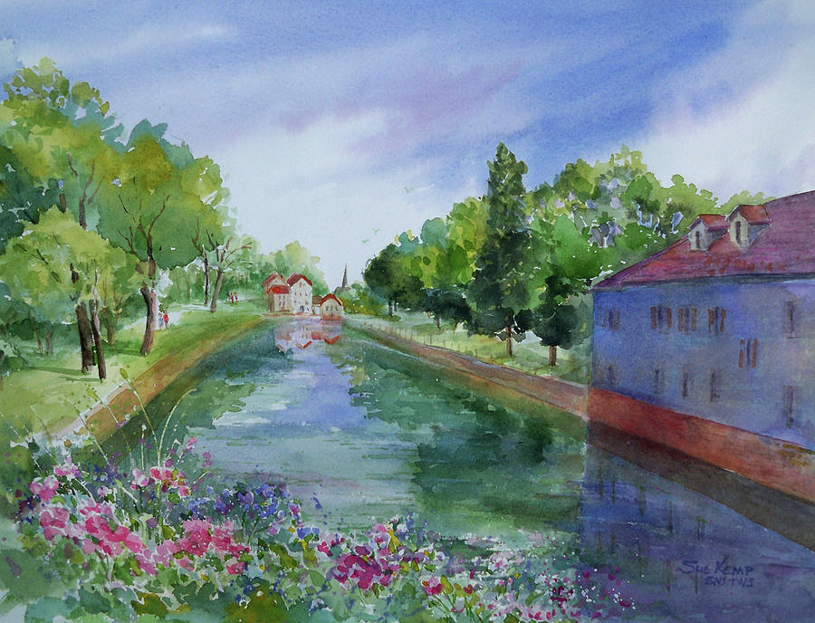 Strasbourg Stroll-France Painting by Sue Kemp