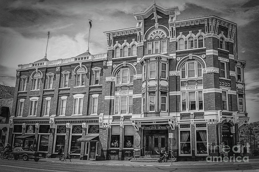 Strater Hotel In Black And White Photograph