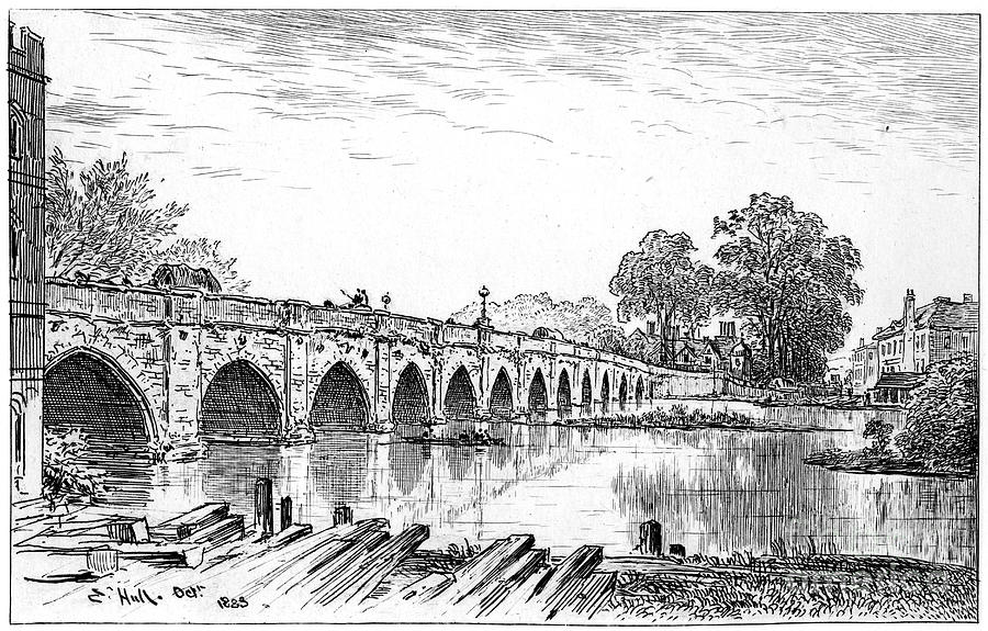 Stratford Bridge, Stratford-upon-avon Drawing by Print Collector