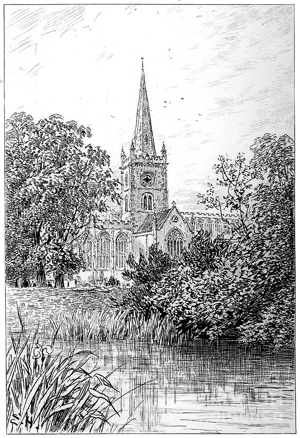 Stratford Church As Seen Drawing by Print Collector