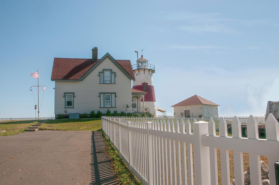 Lighthouse Photograph - Stratford Point Lighthouse by Phyllis Taylor