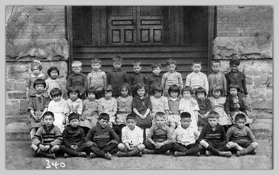 School Painting -  Strathcona School class portrait  Vancouver  B C   unknown 1919 2 by Celestial Images