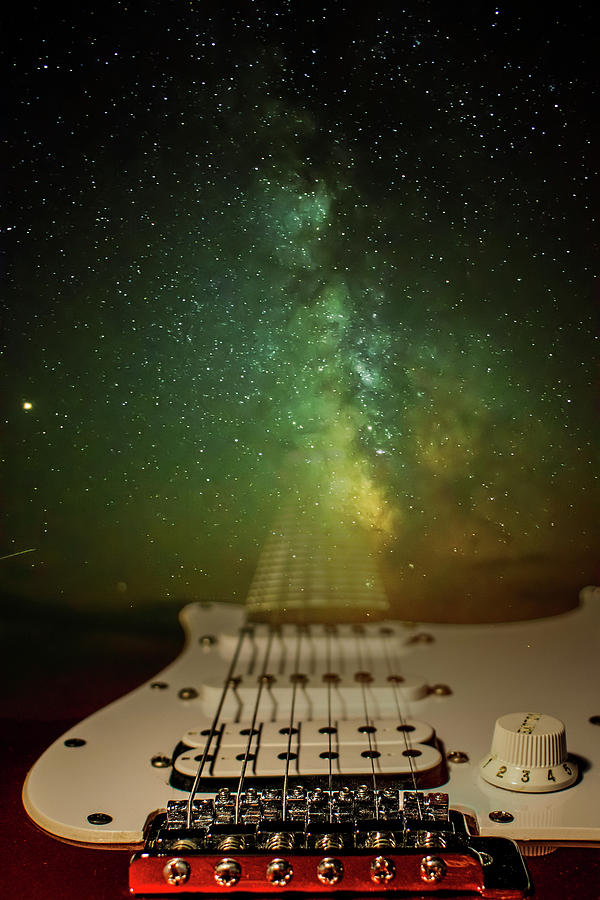 Music Photograph - Stratocaster by Mila Vasileva