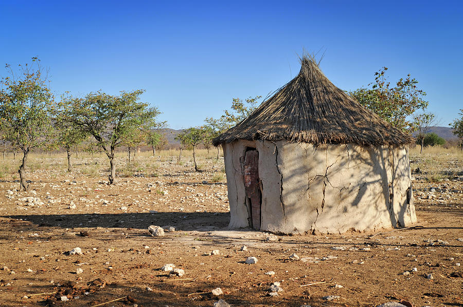 Straw And Mud African Hut On Prairie Photograph by Brytta