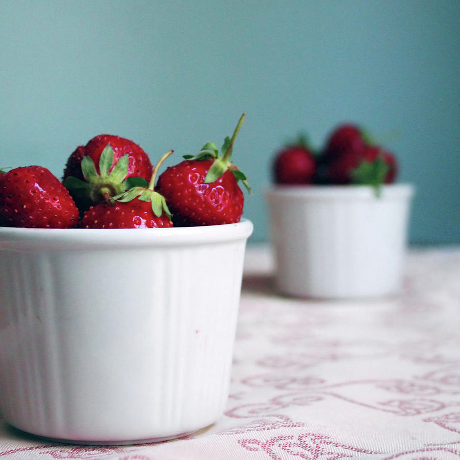 Strawberries In A Cocotte Photograph by Domiziana Suprani