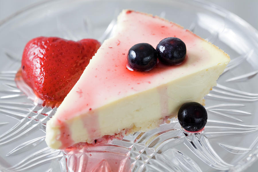 Strawberry Blueberry Cheescake Photograph by Matthew Heinrichs - Fine ...