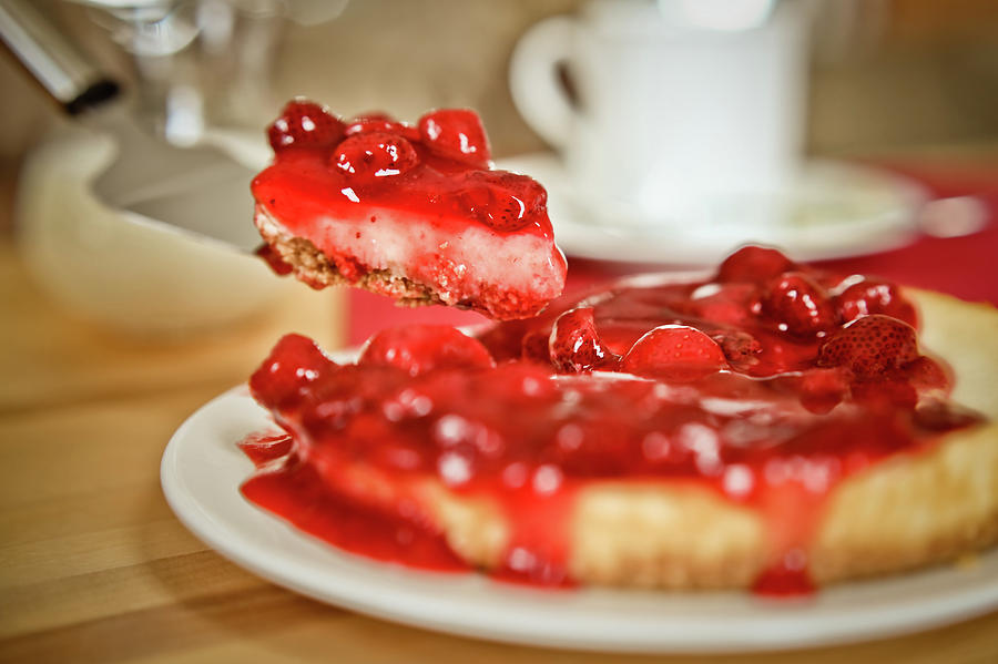Strawberry Cheesecake Photograph by Steven Brisson Photography