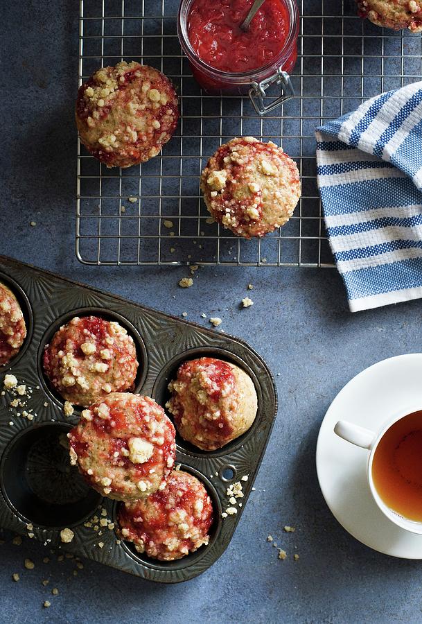 Strawberry Crumb Muffins Photograph by The White Ramekins