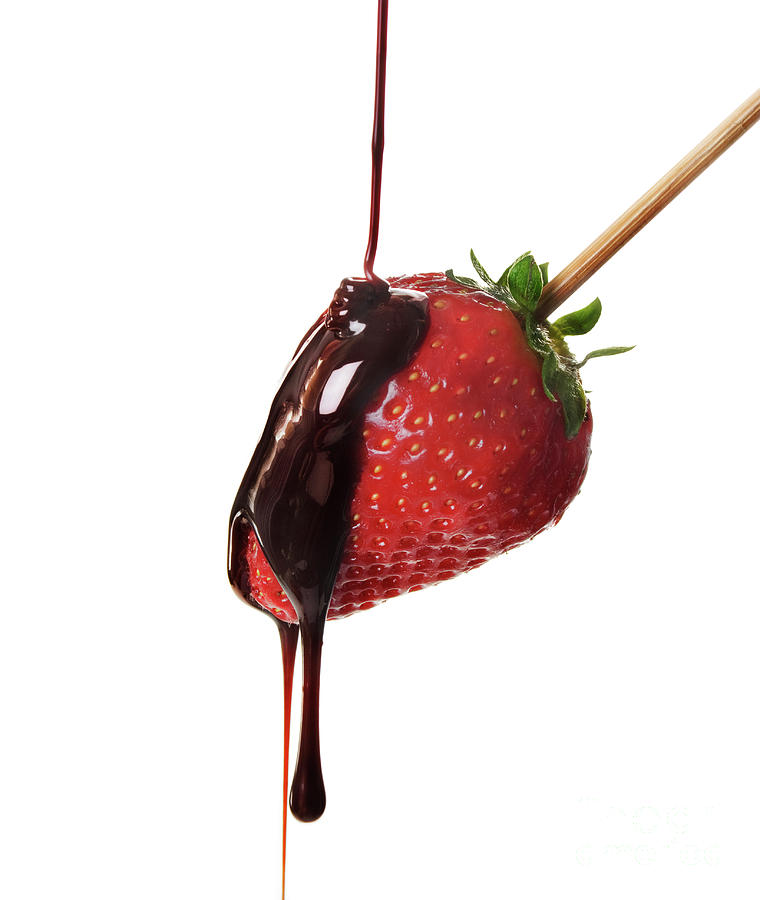 Strawberry in chocolate Photograph by Jelena Jovanovic