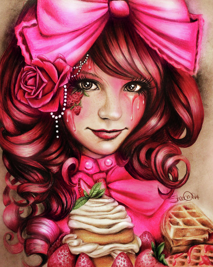 Fantasy Mixed Media - Strawberry by Sheena Pike Art And Illustration