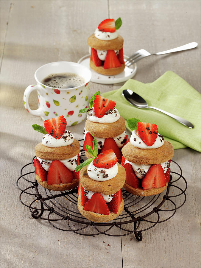 Strawberry Shortcakes Photograph by Stockfood Studios / Photoart