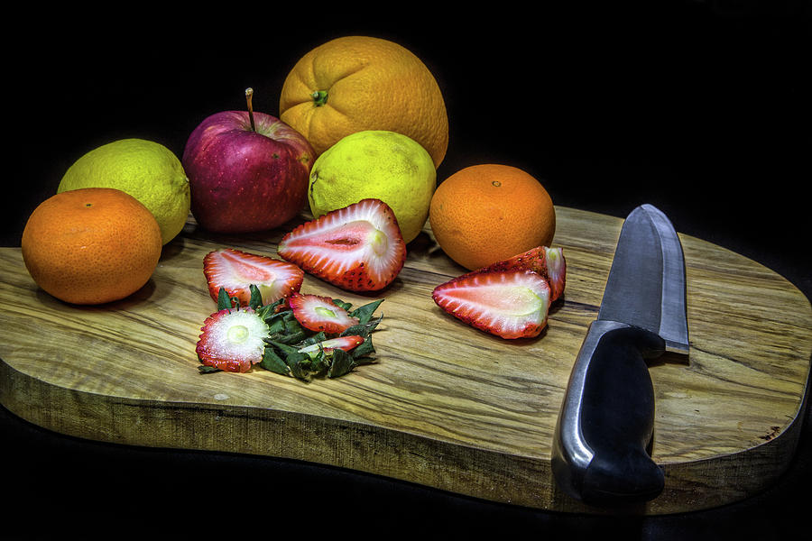 Strawberry Slices Photograph by Bill Chizek