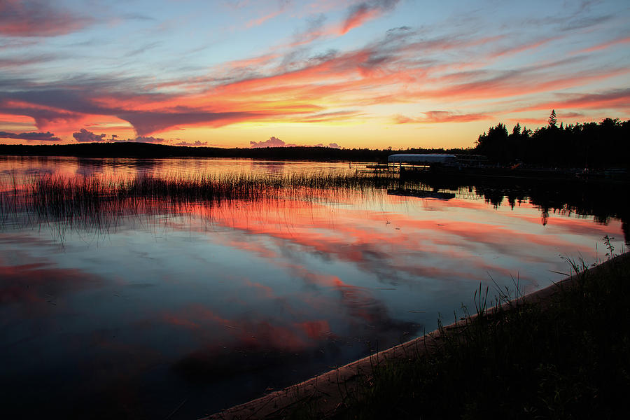 Streaking Clouds in the Sky and Water Photograph by Rolf Jacobson