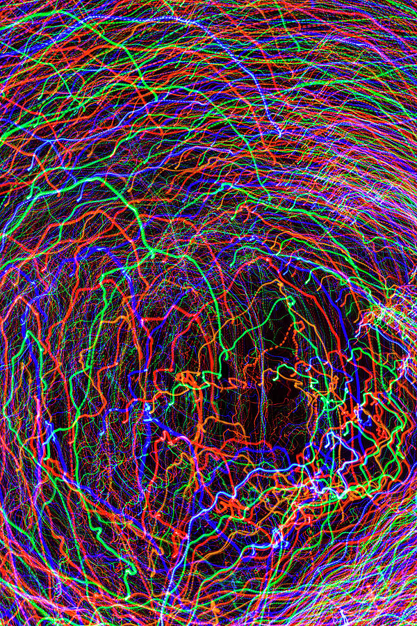 Streaks Of Colored Lights Photograph by Stuart Dee