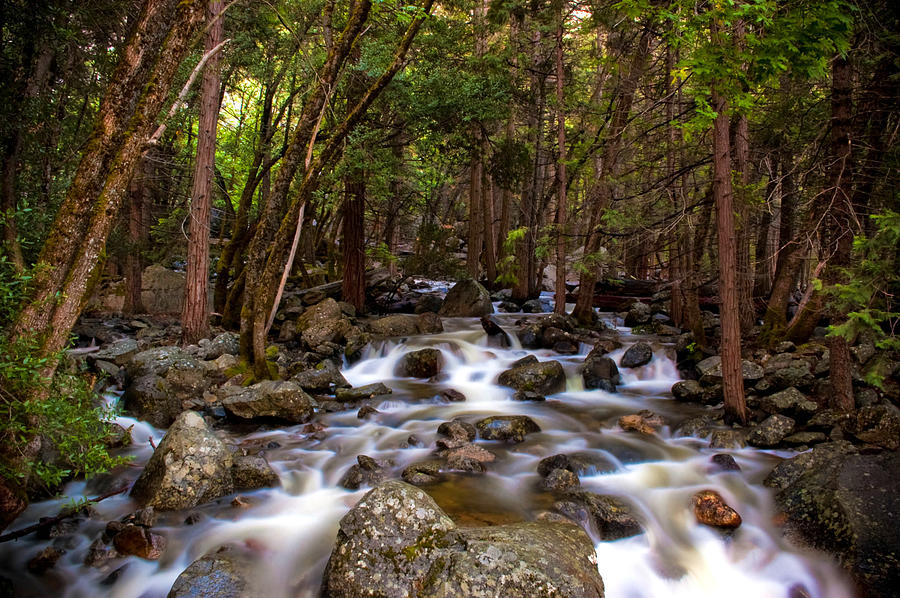 Stream Flowing Through Rocks Photograph by Erik Lykins