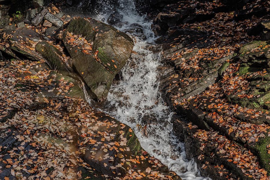 Stream through rocks Photograph by Scott Lyons