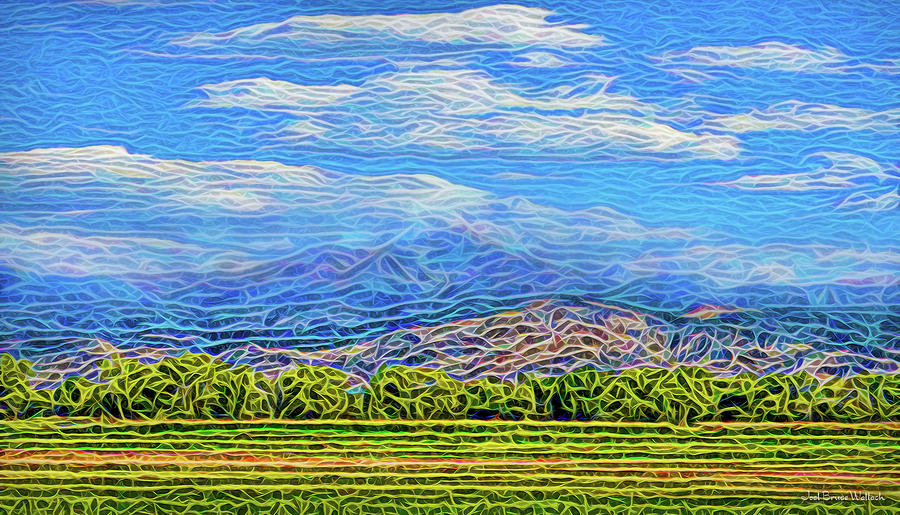 Streaming Meadow Day Digital Art by Joel Bruce Wallach