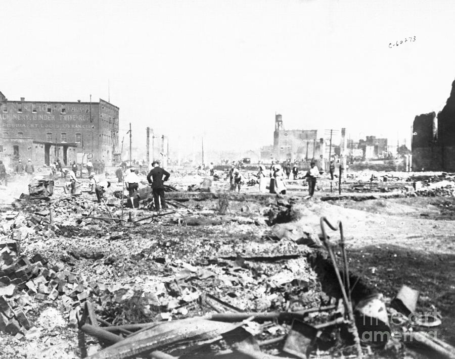 Street After Burning Down During Race Photograph by Bettmann