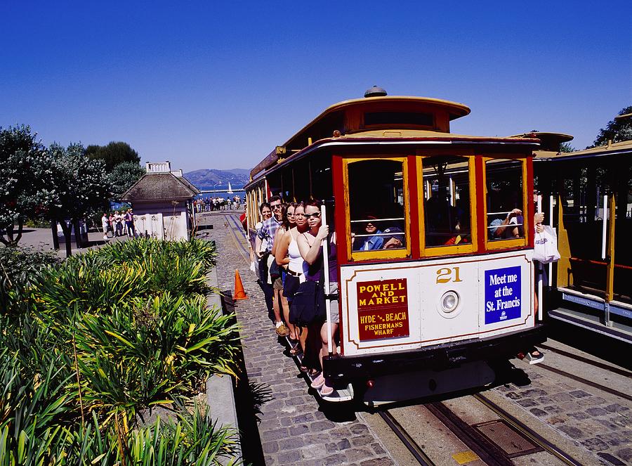 Street Car, San Francisco, California Digital Art by Giovanni Simeone