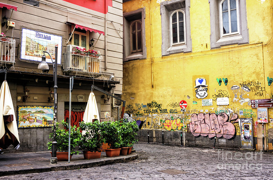 Street Colors in Naples Photograph by John Rizzuto