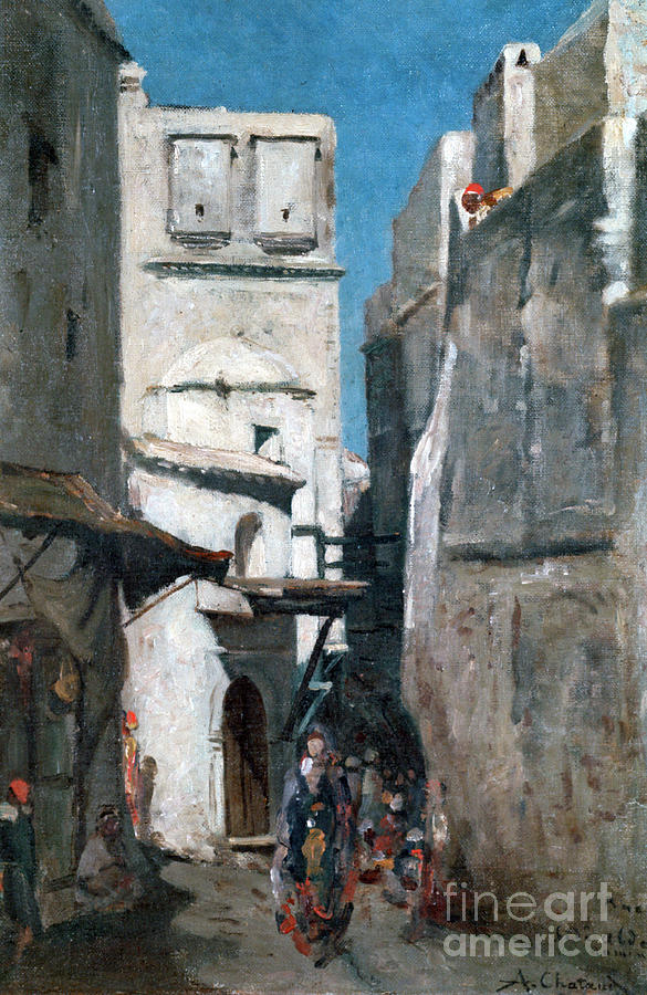 Street In Algiers, C1864-1892. Artist Drawing by Print Collector