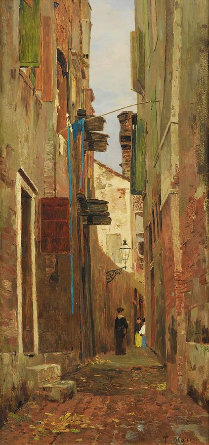 Alleyway Painting - Street In Italy by Tina Blau
