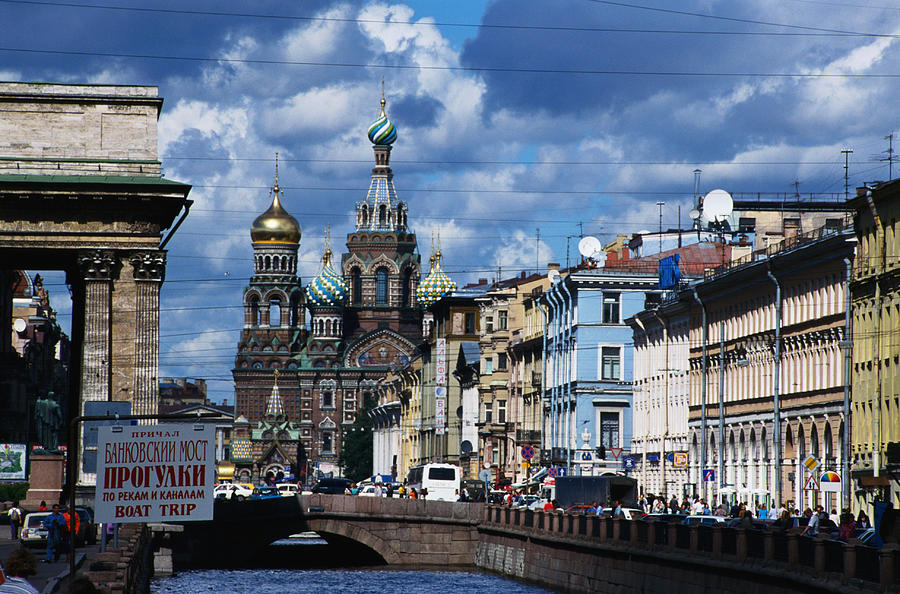 Street In St. Petersburg, Russia Photograph by Philippe Colombi