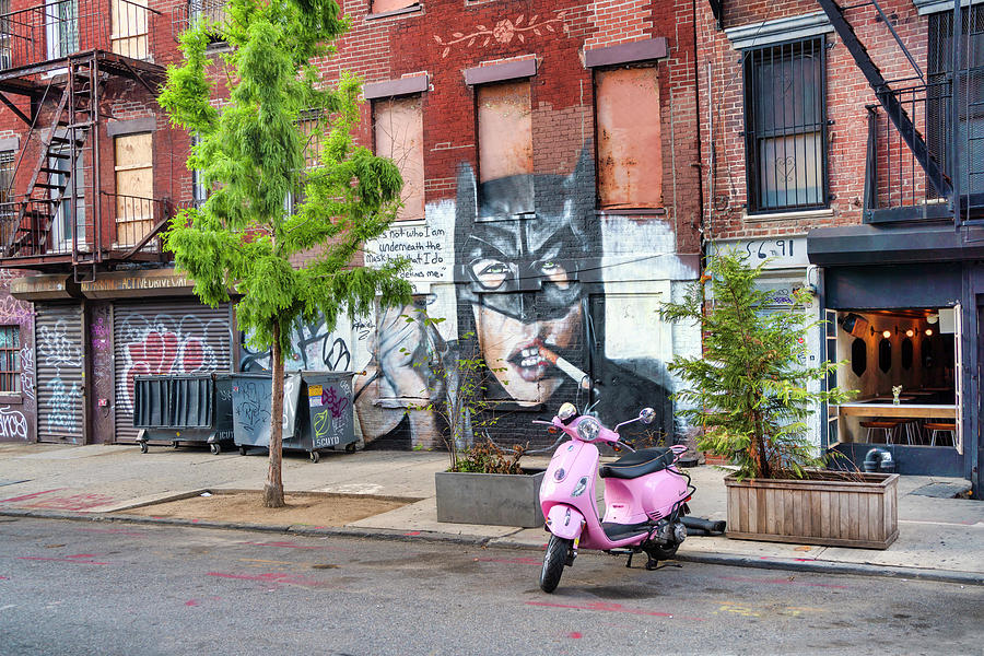 Street In Williamsburg Brooklyn Digital Art by Laura Zeid