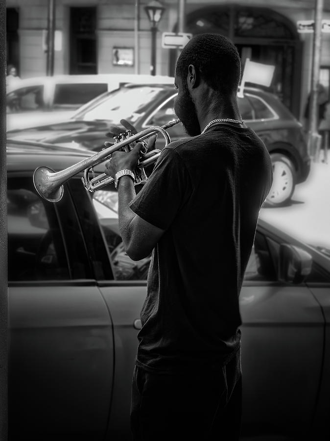 Jazz Photograph - Street jazz by Thomas Hall