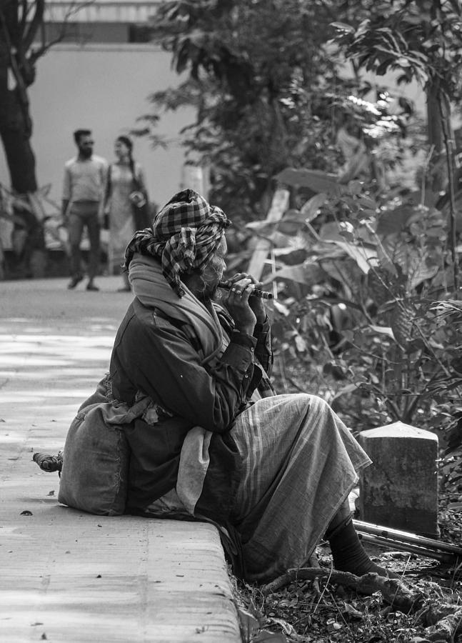 Street Musician Photograph by Prodipta Das Hriday
