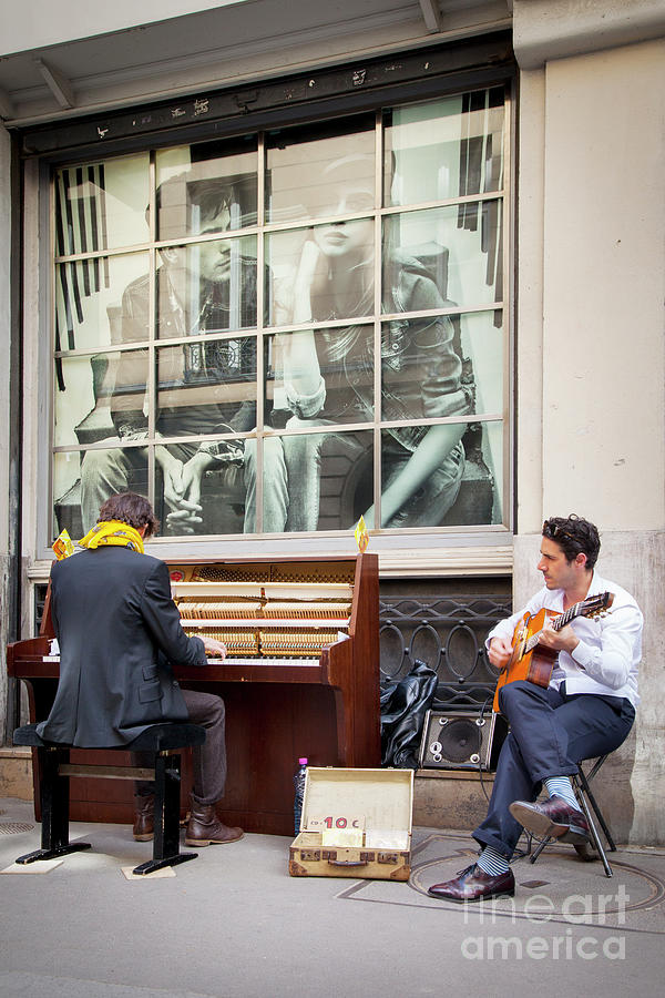 Street Musicians - Paris Photograph by Brian Jannsen