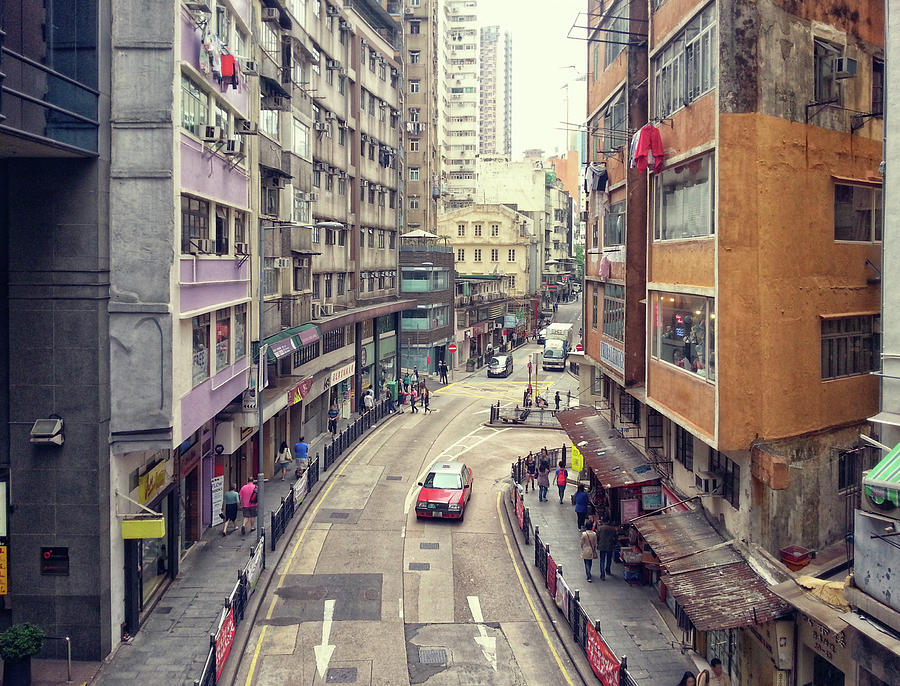 Street Of Hong Kong Photograph by Ixefra