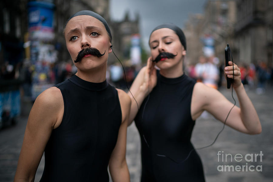 Street Performers Entertain Edinburgh Photograph by Christopher Furlong