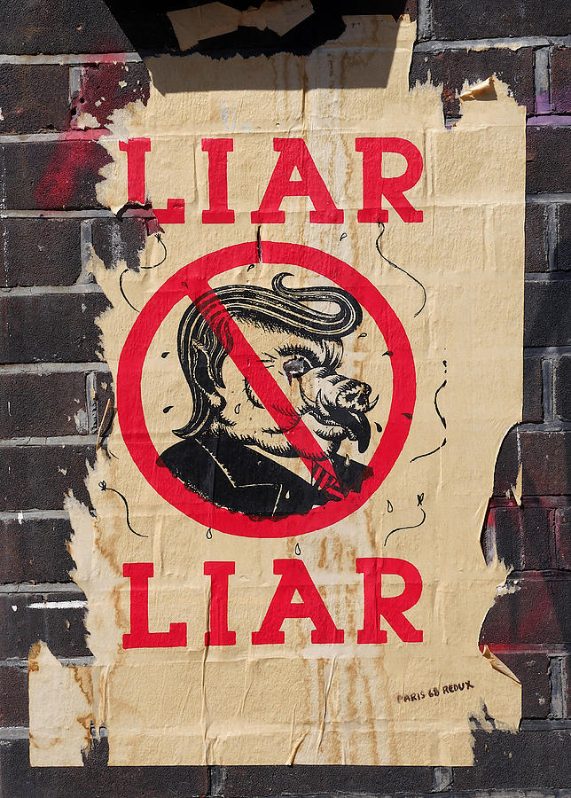 Street Poster - Liar Liar Photograph by Richard Reeve