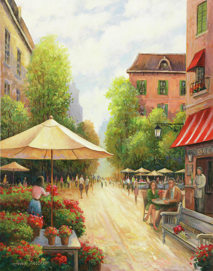 Street Scene Painting by John Zaccheo - Fine Art America