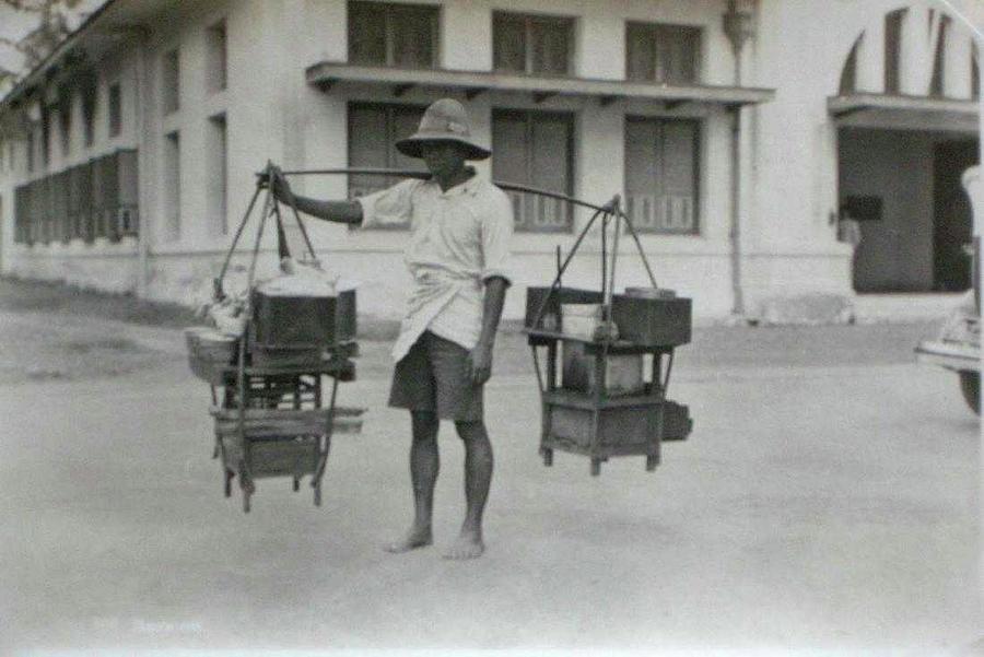 Street Seller, Batavia, Dutch East Indies. c1930 Painting by Celestial Images