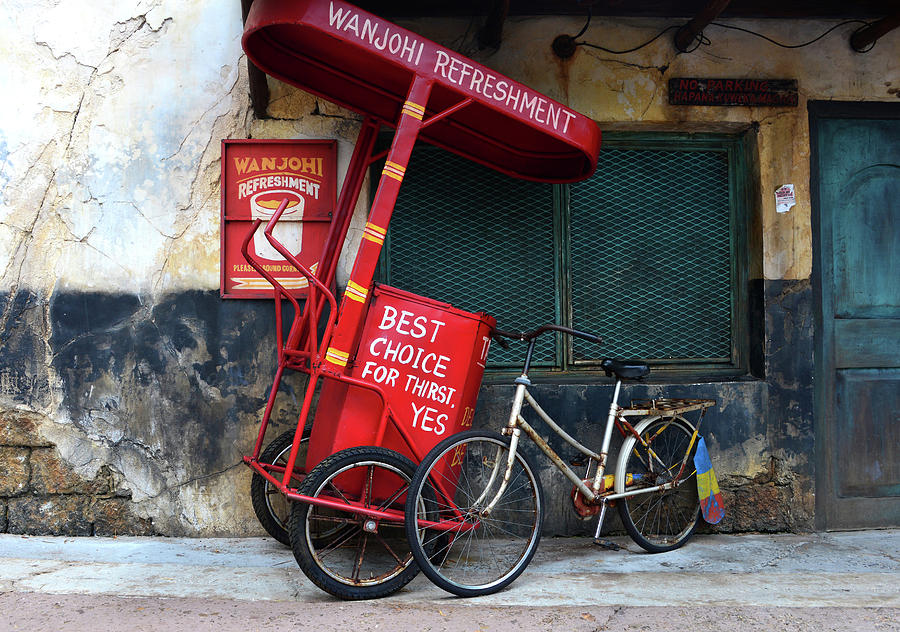 Street vendors bicycle Photograph by David Lee Thompson