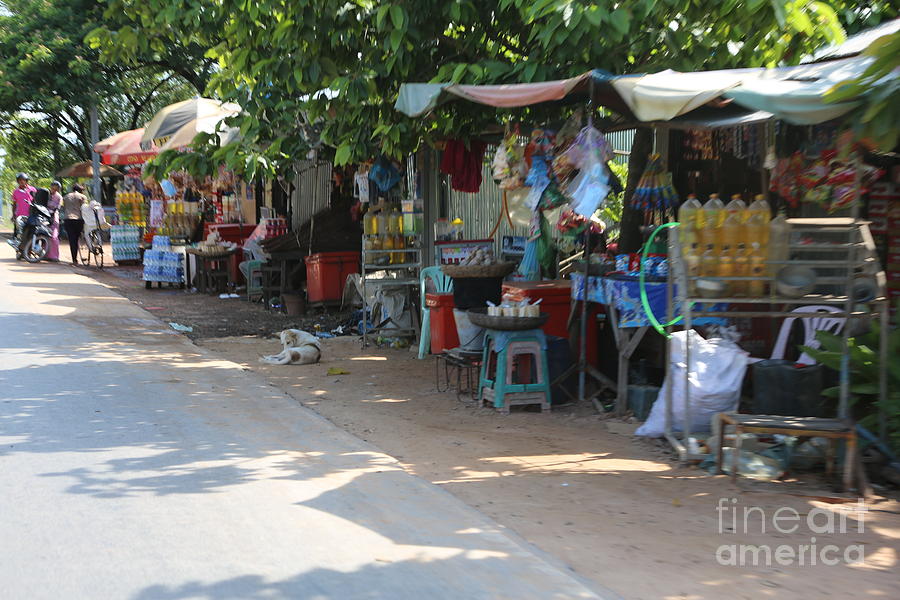 Street Vendors Cambodia  Photograph by Chuck Kuhn